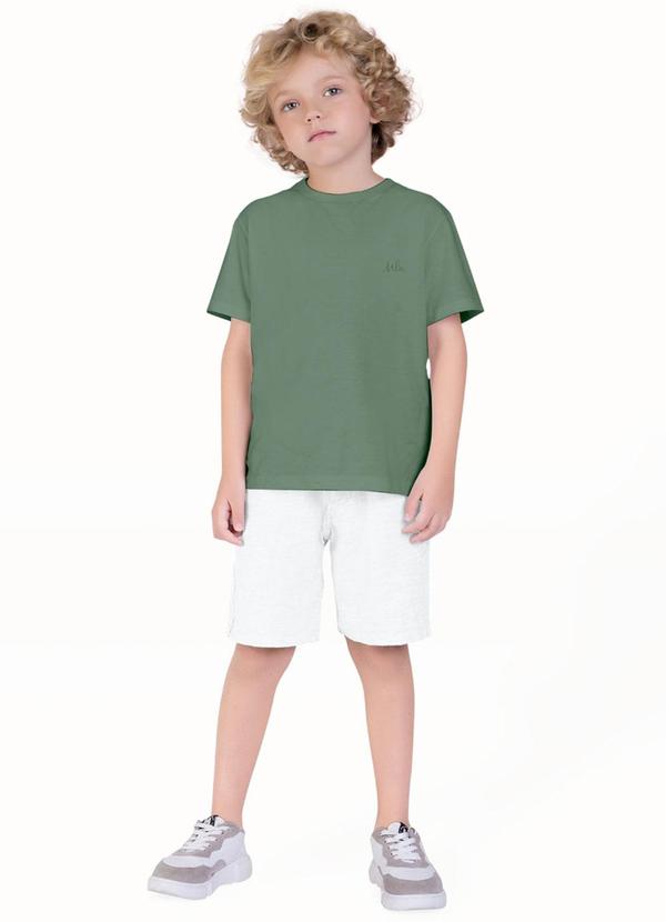 Milon - Camiseta Infantil Menino Básica Verde 3