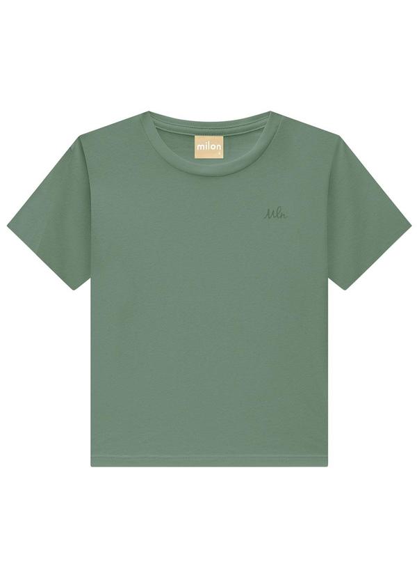 Milon - Camiseta Infantil Menino Básica Verde 5