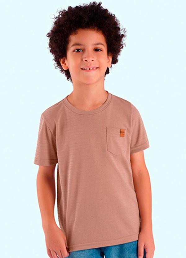 Ddk - Camiseta Infantil Menino Bege