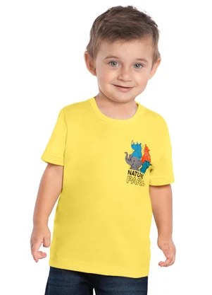 Kyly - Camiseta Infantil Menino Bichinhos Amarelo - KYLY