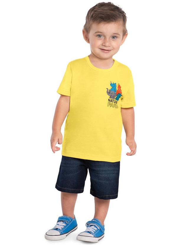Kyly - Camiseta Infantil Menino Bichinhos Amarelo 2