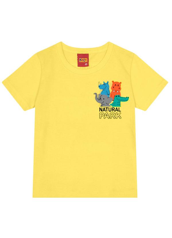 Kyly - Camiseta Infantil Menino Bichinhos Amarelo 3
