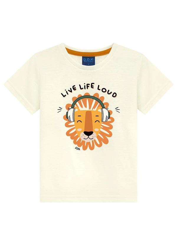 Ddk - Camiseta Infantil Menino Branco 1