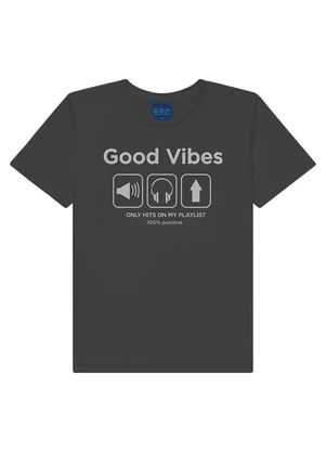 Ddk - Camiseta Infantil Menino Cinza - DDK