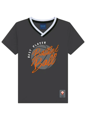 Ddk - Camiseta Infantil Menino Cinza - DDK