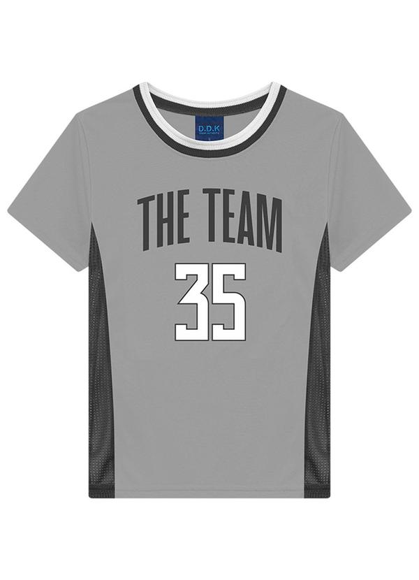 Ddk - Camiseta Infantil Menino Cinza