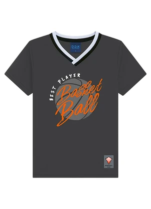 Ddk - Camiseta Infantil Menino Cinza - DDK