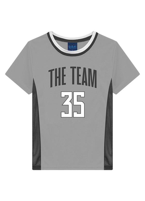 Ddk - Camiseta Infantil Menino Cinza