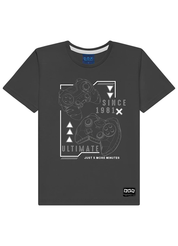 Ddk - Camiseta Infantil Menino Cinza