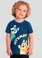 Brandili - Camiseta Infantil Menino da Bluey Verde - variação: Azul