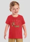 Brandili - Camiseta Infantil Menino de Bichinhos Marrom - variação: Vermelho