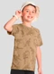 Brandili - Camiseta Infantil Menino de Dinossauro Cinza - variação: Marrom
