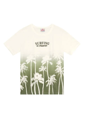 Brandili - Camiseta Infantil Menino de Palmeiras Bege - BRANDILI