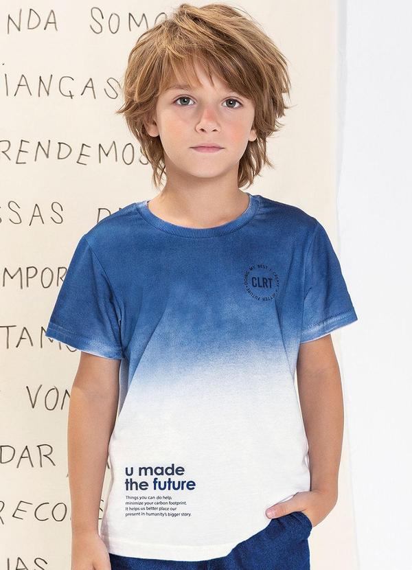 Colorittá - Camiseta Infantil Menino Degradê The Future Coloritta Azul