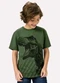 Kyly - Camiseta Infantil Menino Dinossauro Branco - variação: Verde
