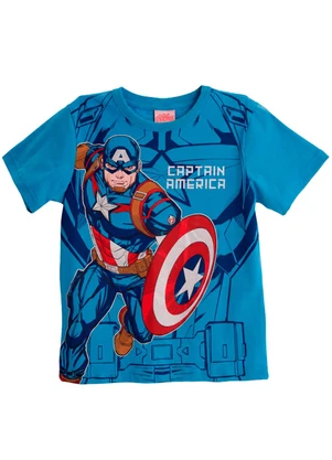 Brandili - Camiseta Infantil Menino do Capitão América - BRANDILI