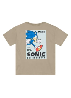 Brandili - Camiseta Infantil Menino do Sonic Marrom - BRANDILI