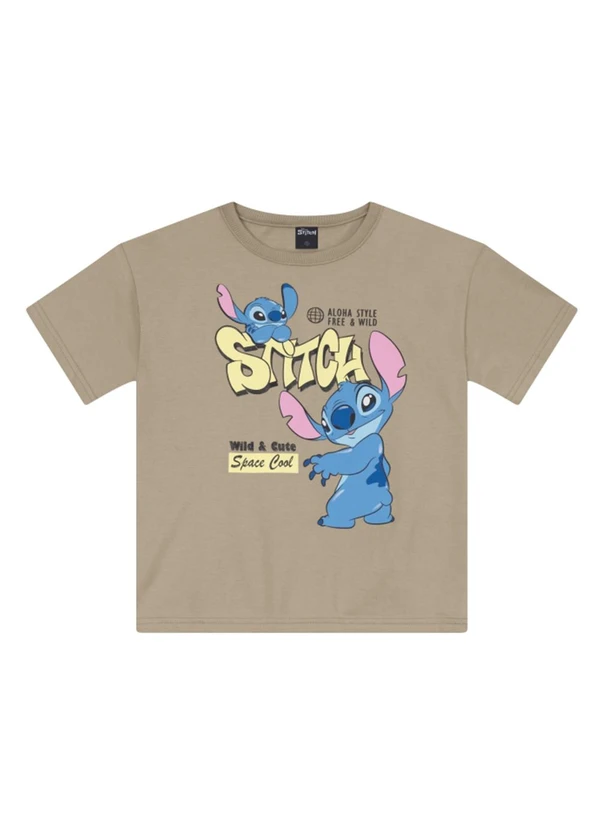 Brandili - Camiseta Infantil Menino do Stitch Marrom 3