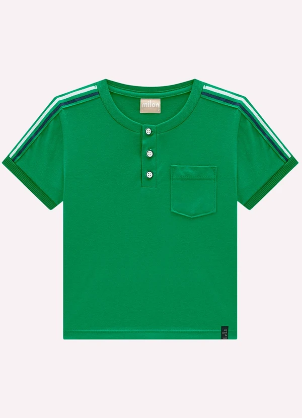 Milon - Camiseta Infantil Menino em Algodão Milon Verde 3
