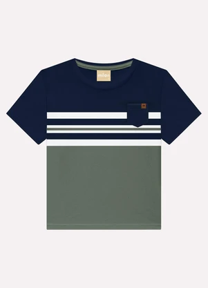 Milon - Camiseta Infantil Menino em Algodão Verde - MILON