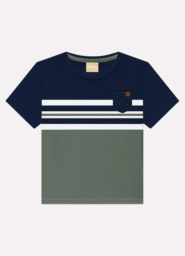 Milon - Camiseta Infantil Menino em Algodão Verde