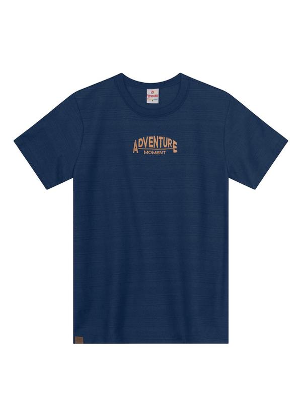 Brandili - Camiseta Infantil Menino em Malha Azul