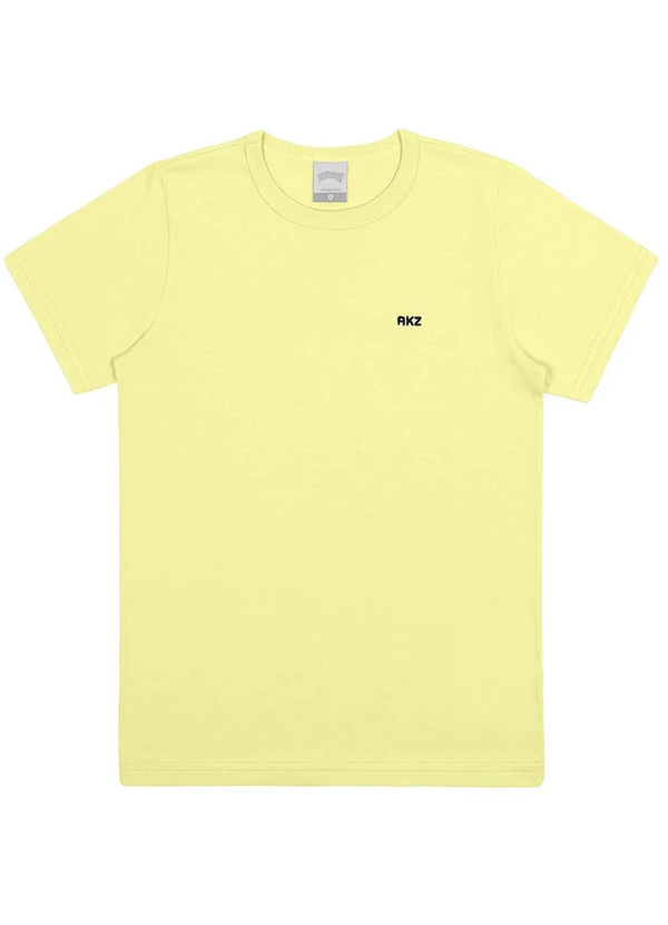Alakazoo - Camiseta Infantil Menino em Malha Básica Amarelo 1