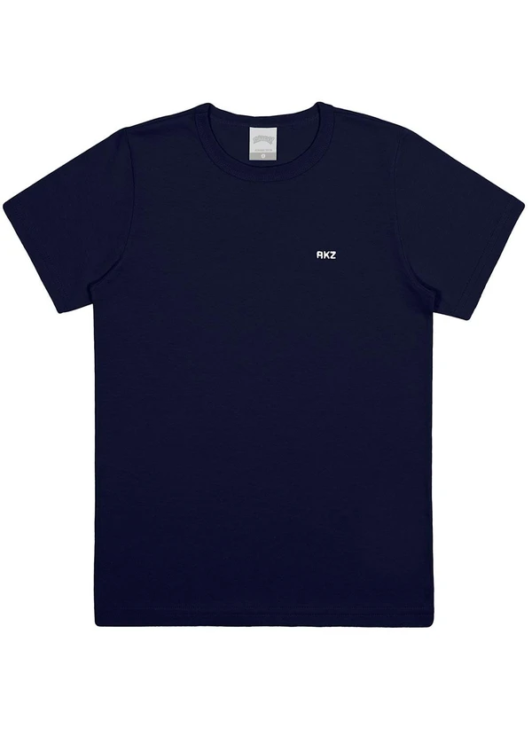 Alakazoo - Camiseta Infantil Menino em Malha Básica Azul