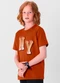 Extreme - Camiseta Infantil Menino em Malha  Cinza - variação: Marrom