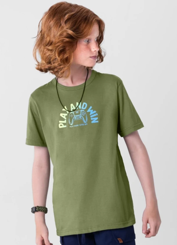 Extreme - Camiseta Infantil Menino em Malha Verde
