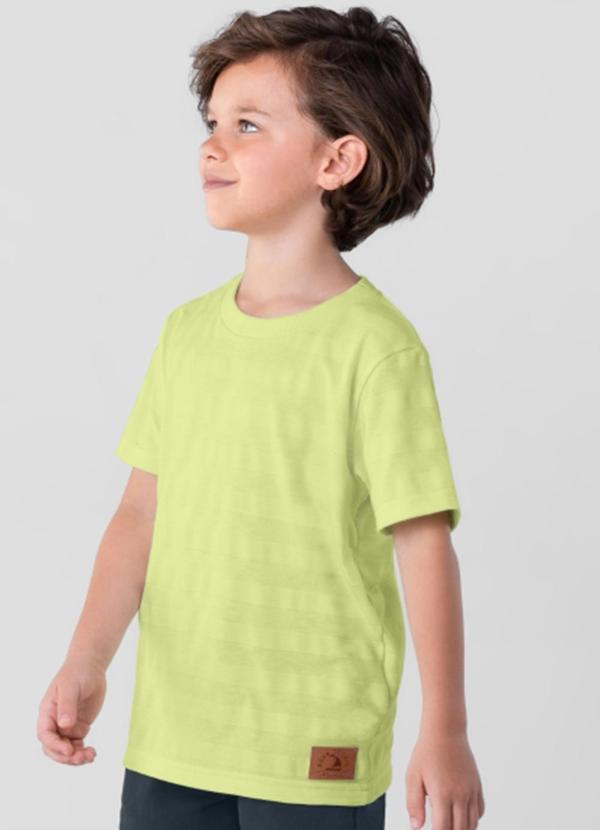 Brandili Mundi - Camiseta Infantil Menino em Malha Verde 1