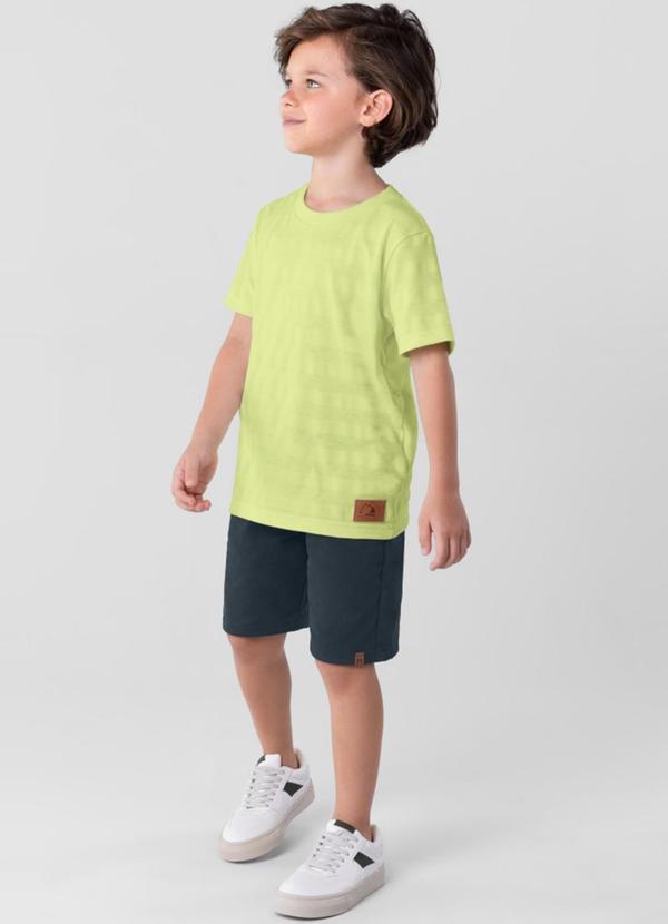 Brandili Mundi - Camiseta Infantil Menino em Malha Verde 2
