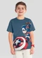 Brandili - Camiseta Infantil Menino em Meia Malha Azul - variação: Azul