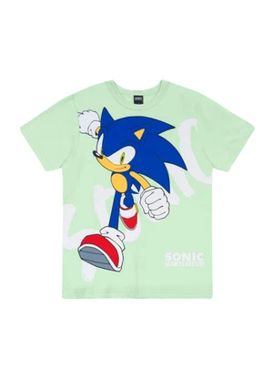 Brandili - Camiseta Infantil Menino em Meia Malha Azul - BRANDILI