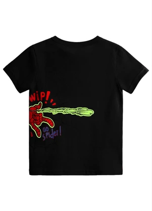 Brandili - Camiseta Infantil Menino em Meia Malha Cinza - BRANDILI