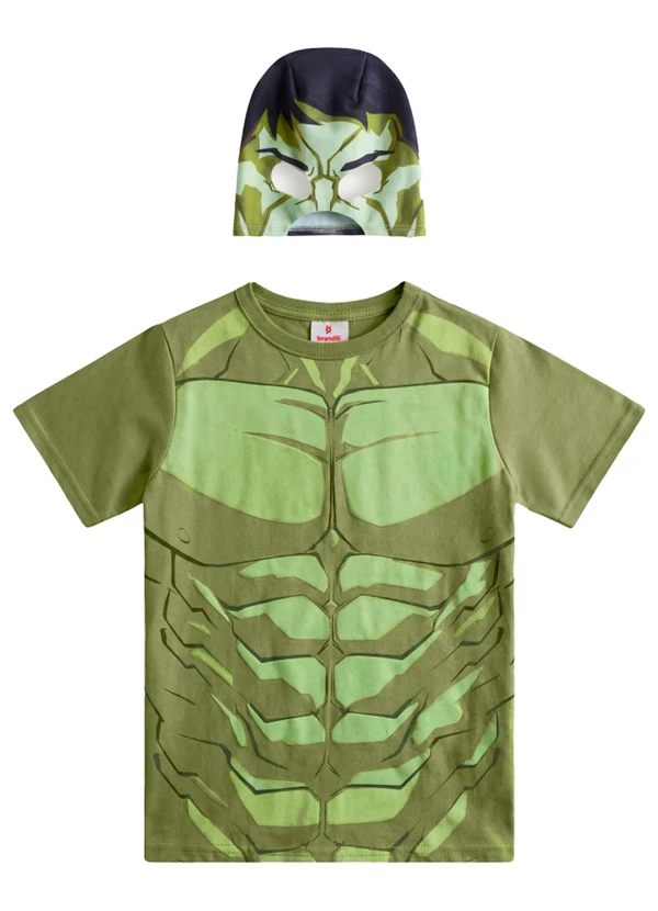 Brandili - Camiseta Infantil Menino em Meia Malha Verde
