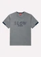 Kyly - Camiseta Infantil Menino em Piquet Flamê Marrom - variação: Cinza