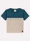 Milon - Camiseta Infantil Menino Embossing Cinza - variação: Azul