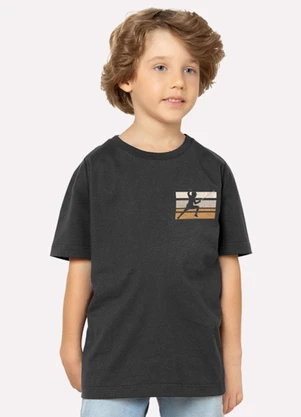 Milon - Camiseta Infantil Menino Esgrima Cinza - MILON