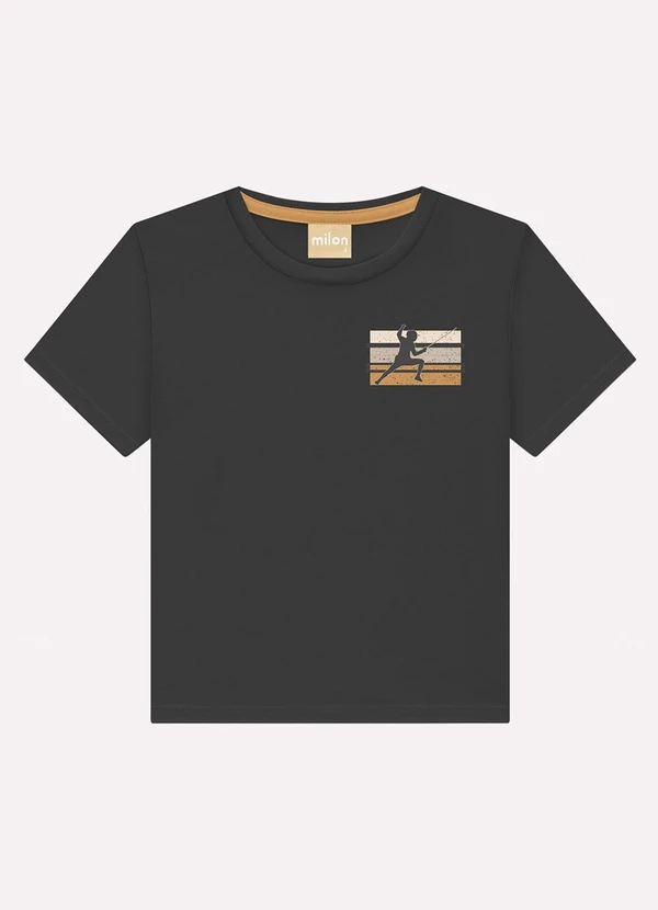 Milon - Camiseta Infantil Menino Esgrima Cinza 3