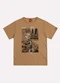 Kyly - Camiseta Infantil Menino Estampa Cinza - variação: Amarelo