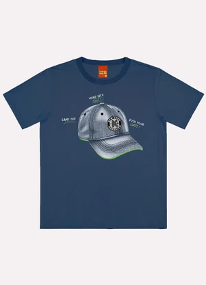 Kyly - Camiseta Infantil Menino Estampa Azul - KYLY