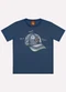 Kyly - Camiseta Infantil Menino Estampa Branco - variação: Azul