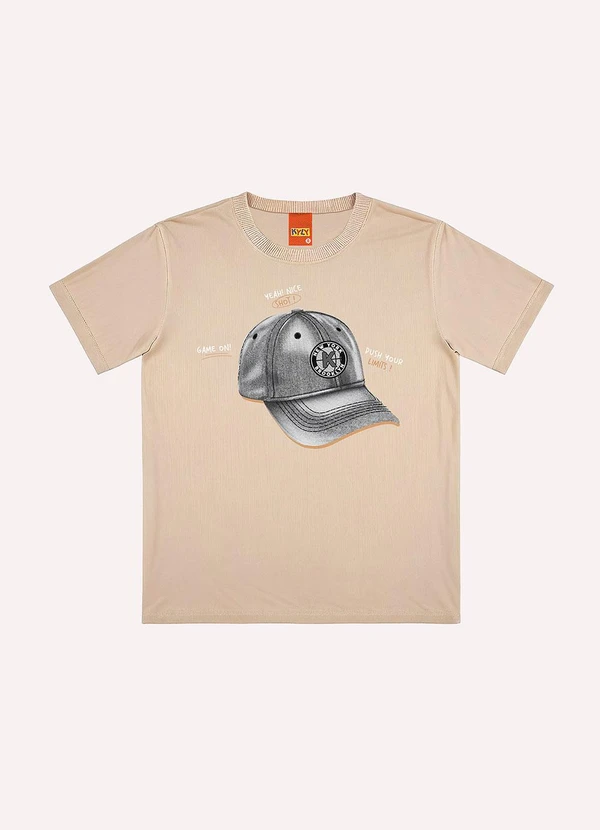 Kyly - Camiseta Infantil Menino Estampa Bege 3