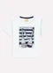 Milon - Camiseta Infantil Menino Estampa Cinza - variação: Branco
