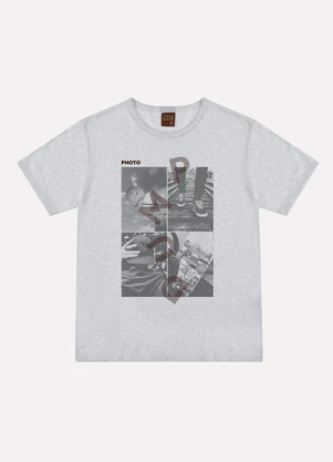Kyly - Camiseta Infantil Menino Estampa Cinza - KYLY
