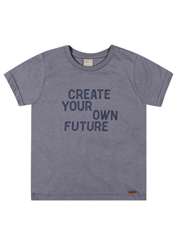 Colorittá - Camiseta Infantil Menino Estampa Colorittá Azul