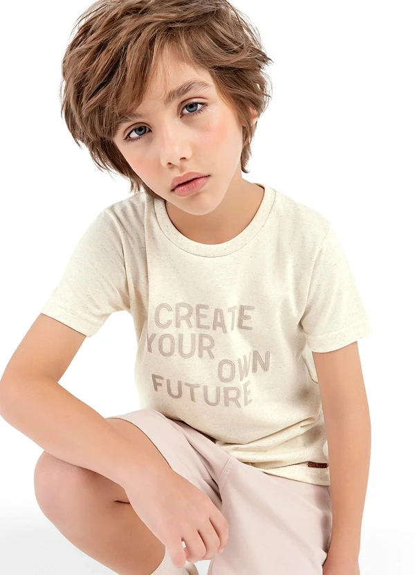 Colorittá - Camiseta Infantil Menino Estampa Colorittá Bege 3
