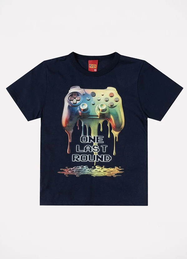 Kyly - Camiseta Infantil Menino Estampa Marinho