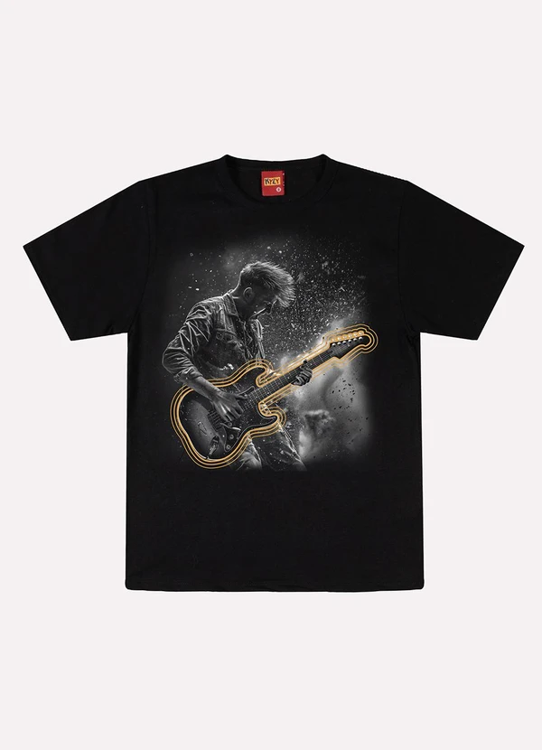 Kyly - Camiseta Infantil Menino Estampa Preto